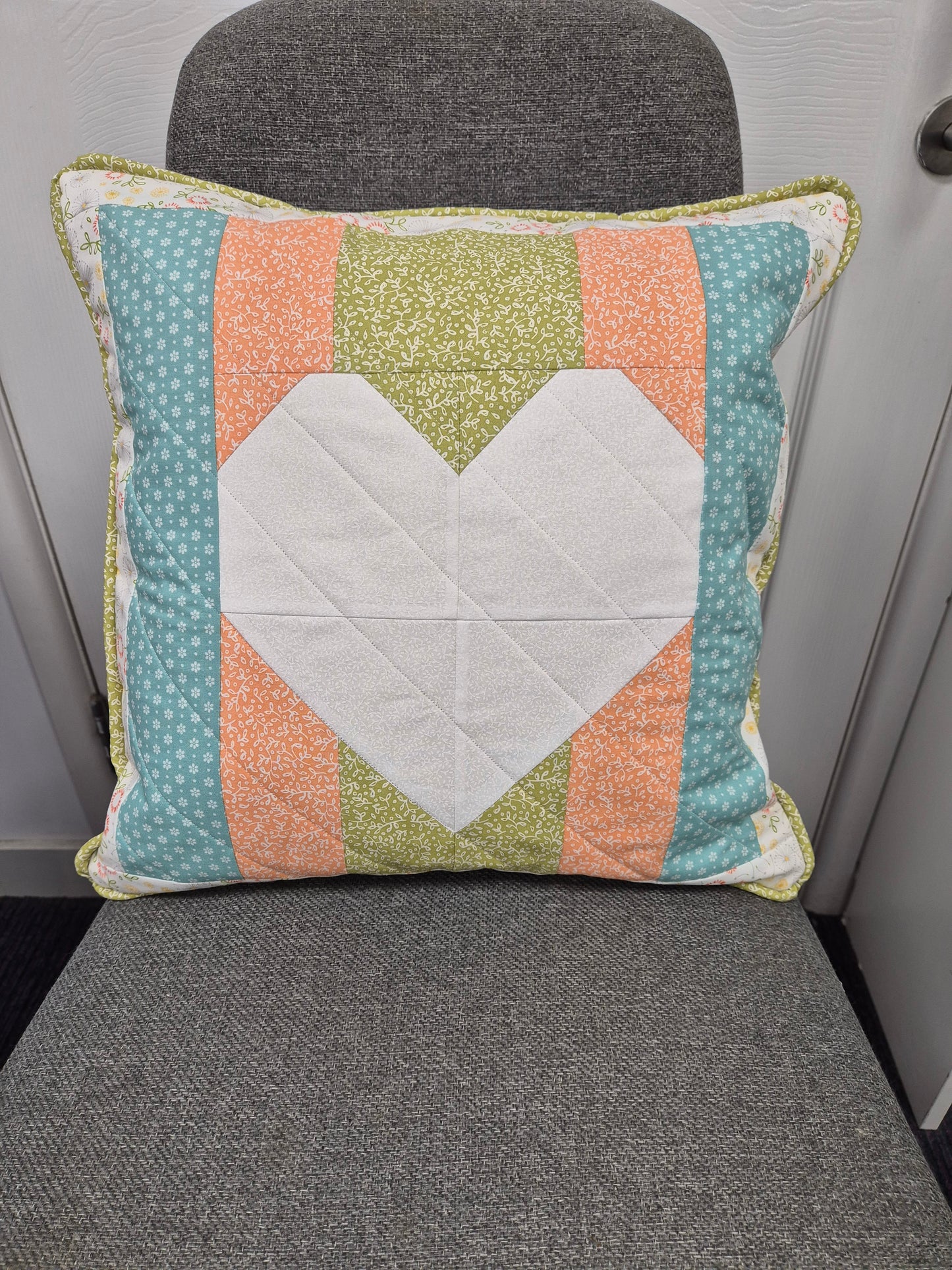 Piped Heart Cushion Class