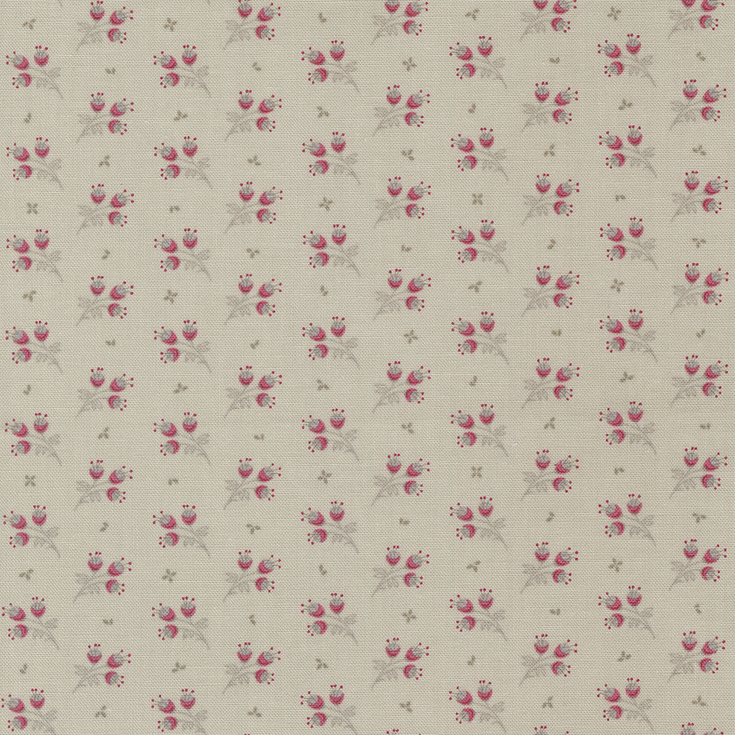 Sugarberry by Bunny Hill from Moda-small ditsy print on taupe 3022 12
