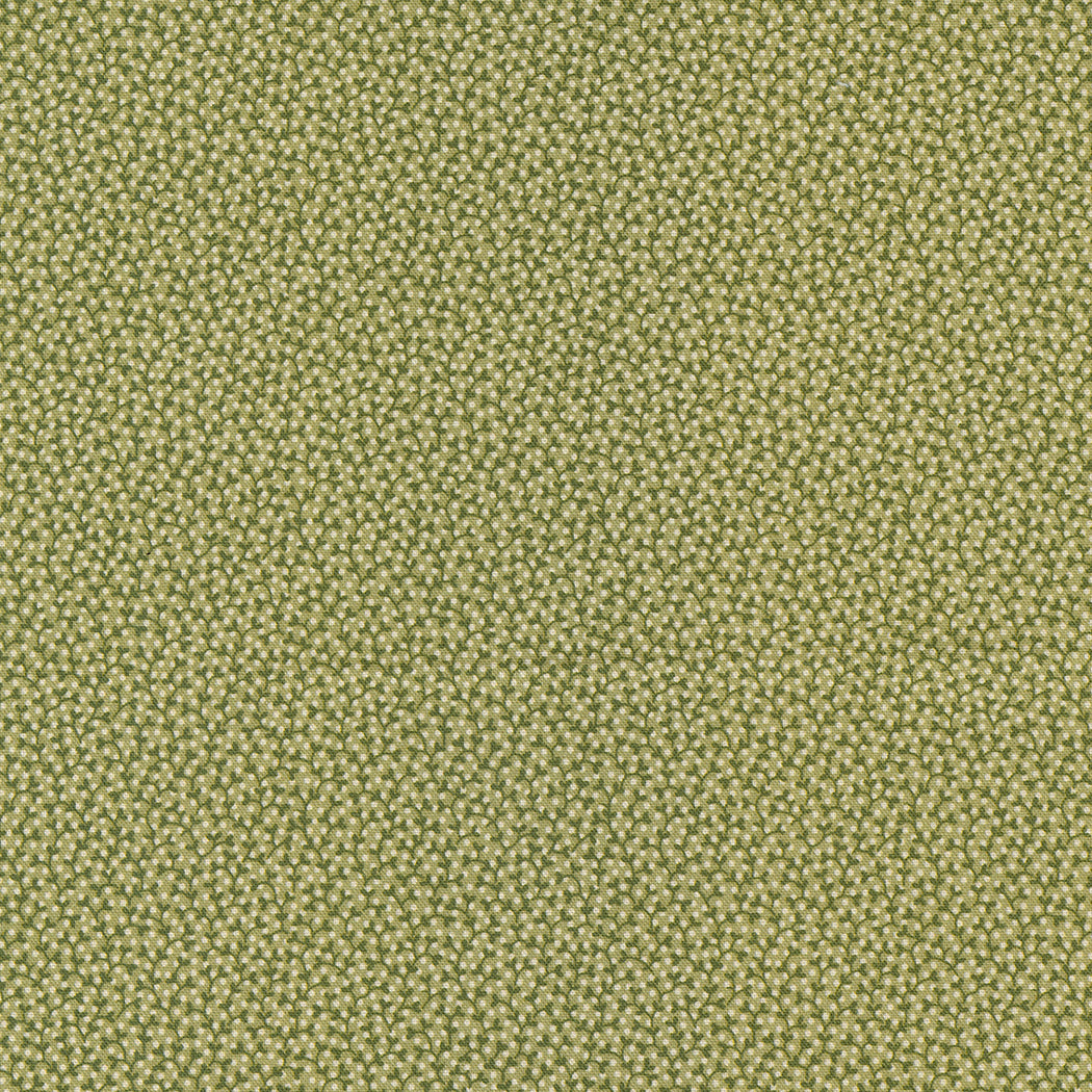 Goodnight Irene for Moda ditzy leaf pattern moss background 31707 13