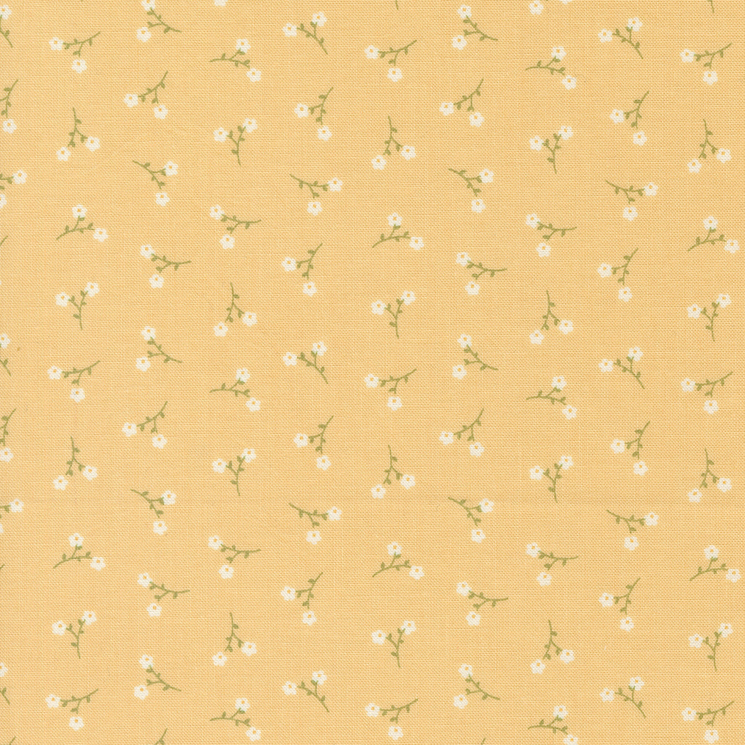 Dainty Meadow from Moda pretty flower bunch on buttercup yellow 31749 14