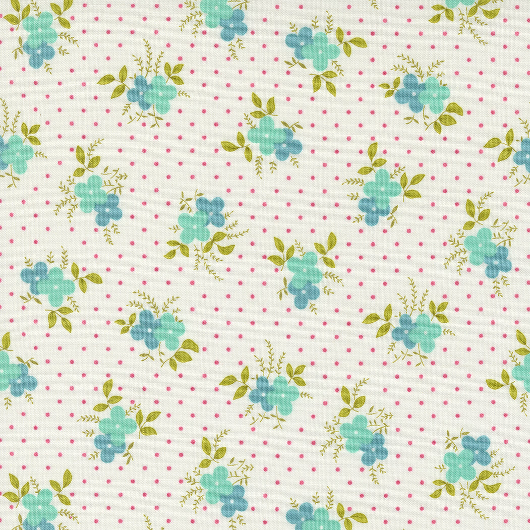 Flower Power from Moda - Small daisy design on white 33713 21