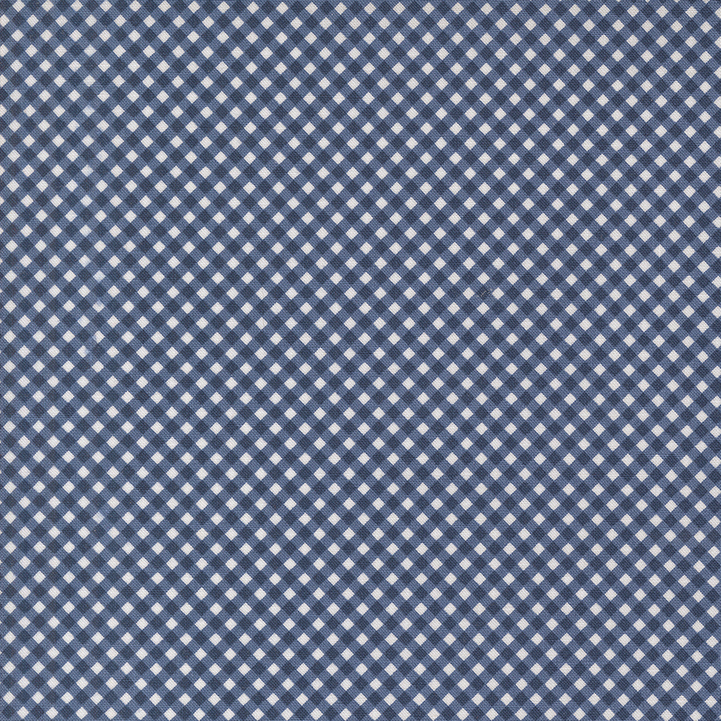 Raspberry Summer for Moda blue checkered pattern 37697 20