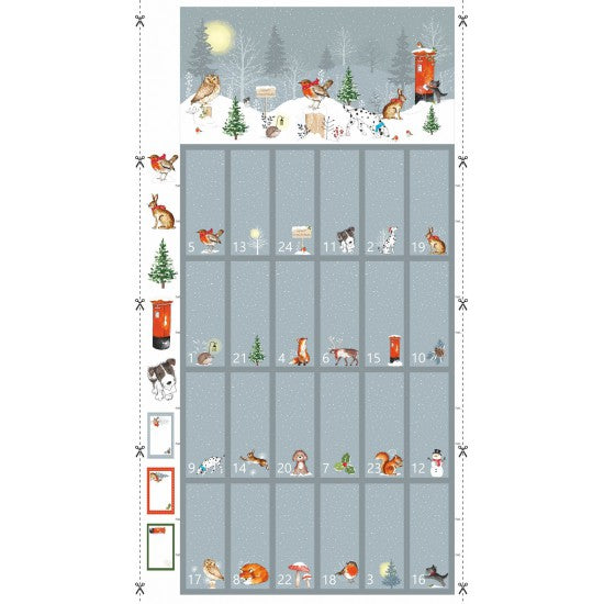Woodland Themed advent calendar panel (1)