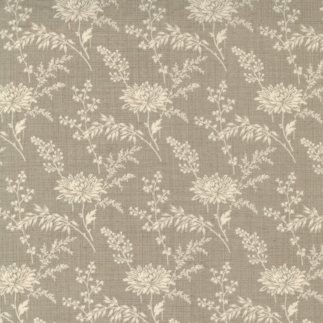 Bonheur de Jour from Moda large floral design on taupe 13914 19