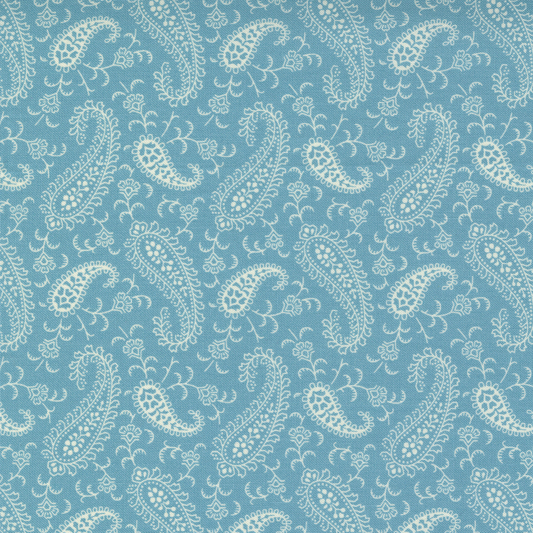 Newport from Moda small paisley design in light blue 14933 14