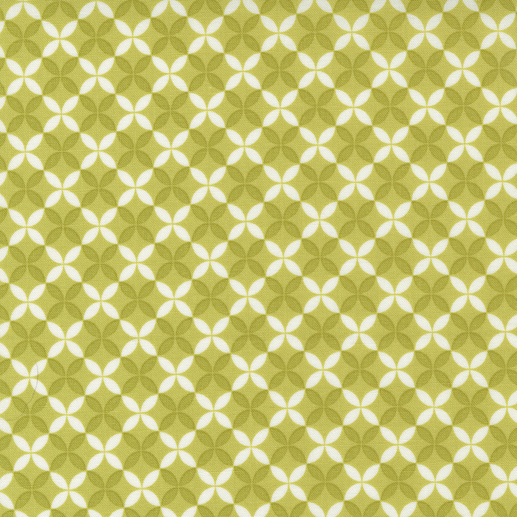 Green and white fabric design a Fresh Fig range favourite