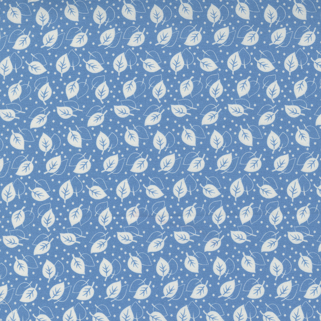 Picture Perfect by American Jane white leaf on light blue 21806 17