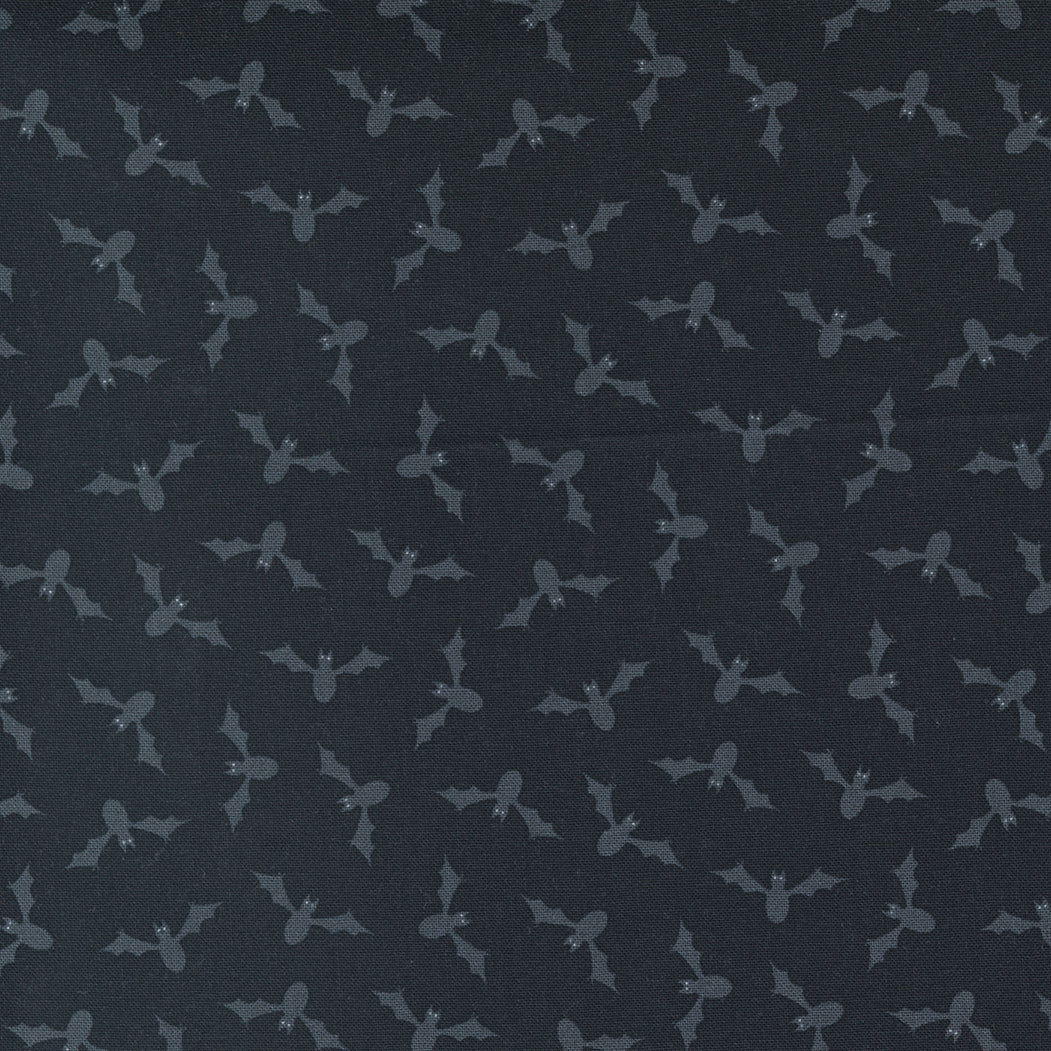 Too Cute To Spook grey bats on black