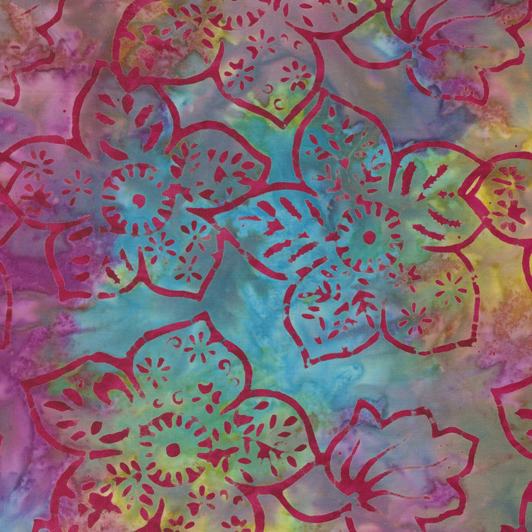 Bossa Nova Batik in rainbow colours 4361 21