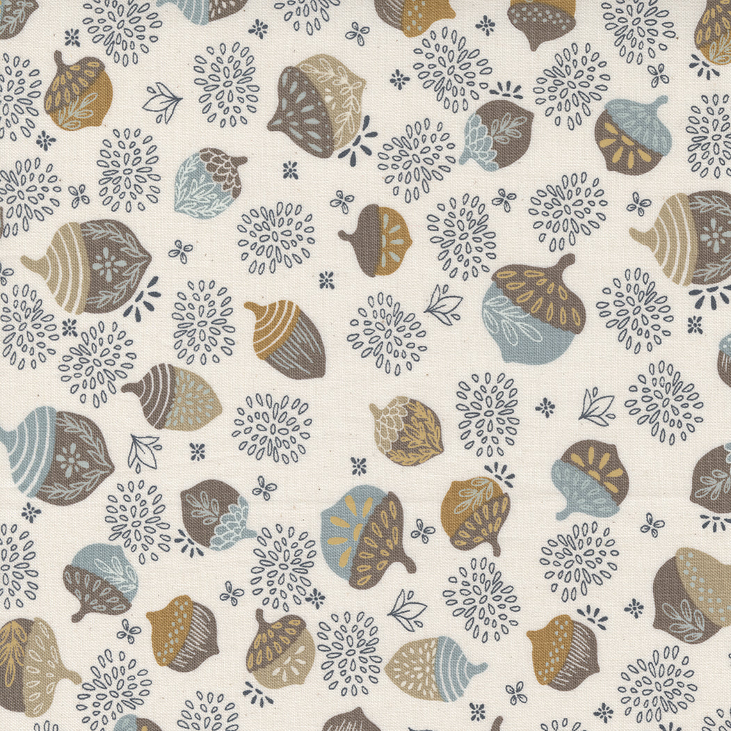 Slow Stroll from Moda - acorns on natural 45542 11