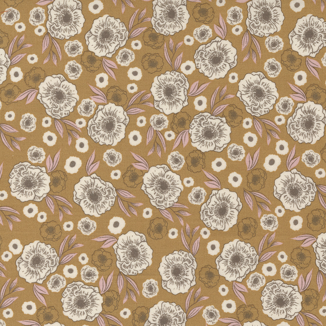 Slow Stroll from Moda floral design on golden 45544 16