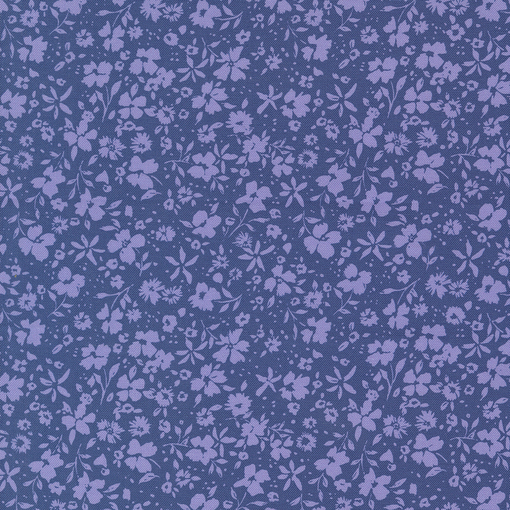 Maeve for Moda Floral pattern and periwinkle background 11936 14