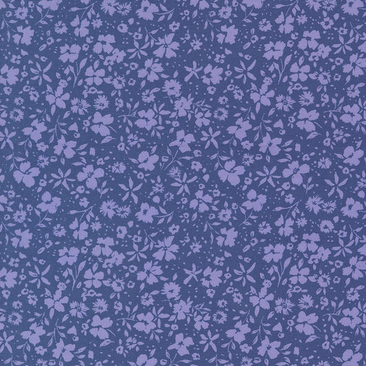 Maeve for Moda Floral pattern and periwinkle background 11936 14