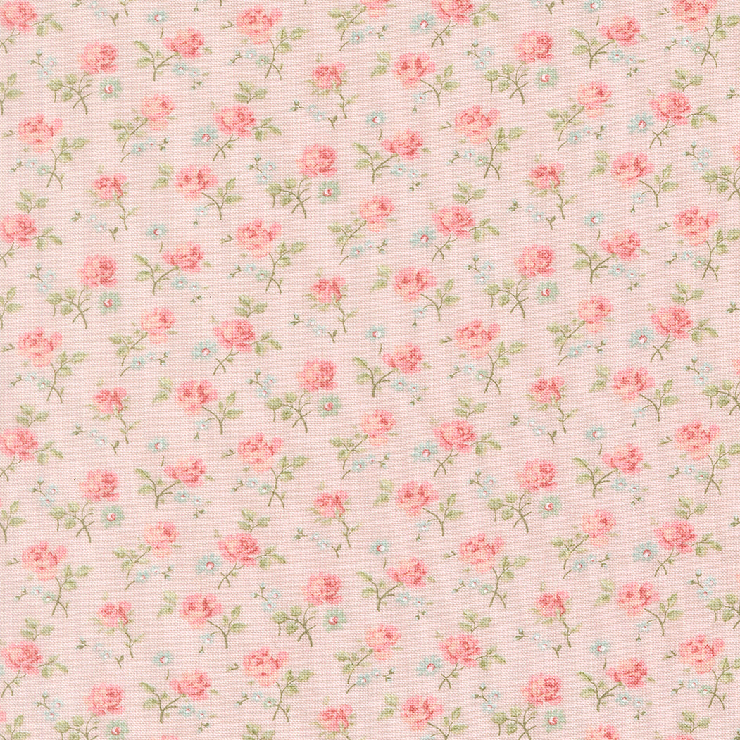 Abide by Brenda Riddle from Moda ditsy print on pink background 18791 12