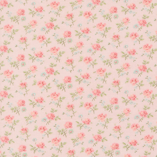 Abide by Brenda Riddle from Moda ditsy print on pink background 18791 12