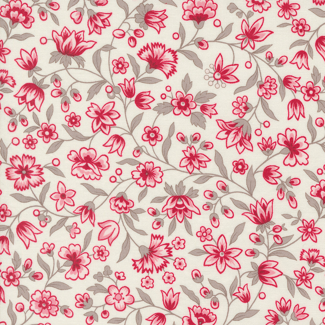 My Summer House for Moda Floral Pattern on cream Background 3041 11