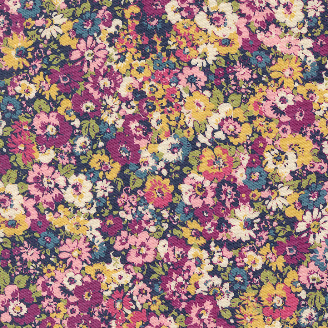 Chelsea Garden from Moda All over print in navy/multi 33744 11