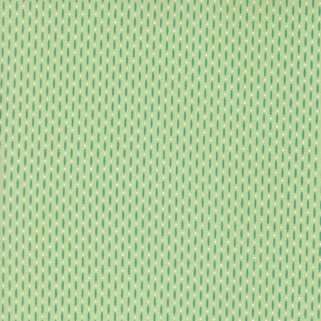 Raspberry Summer for Moda green line pattern mint background 37696 25