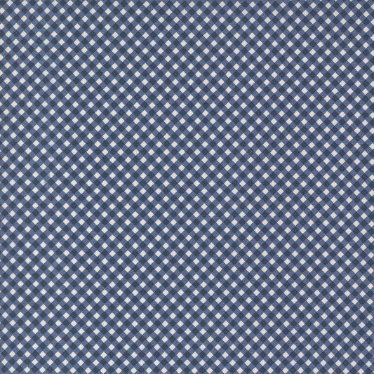 Raspberry Summer for Moda blue checkered pattern 37697 20