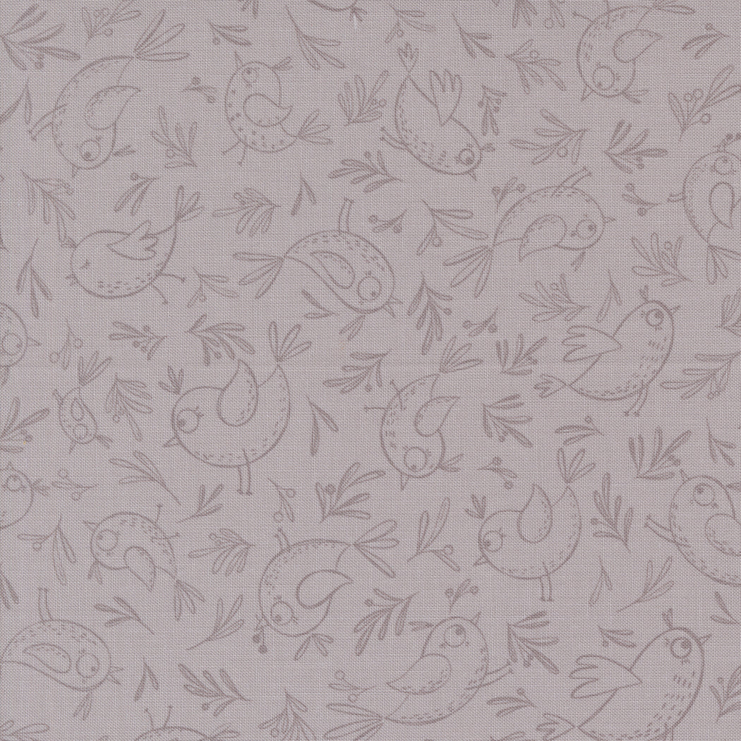 Chirp for Moda Bird line pattern Dove background 39034 15