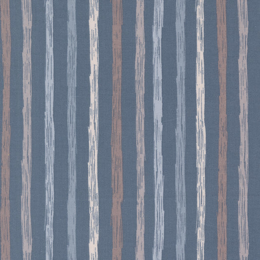 Chirp for Moda assorted stripe pattern twilight background 39037 22