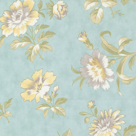Honeybloom by 3 Sisters from Moda -large floral print on water background 44340 12
