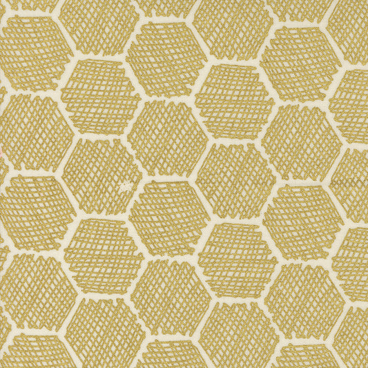 Bee garden for Moda honeycomb pattern porcelain background 48416 11M
