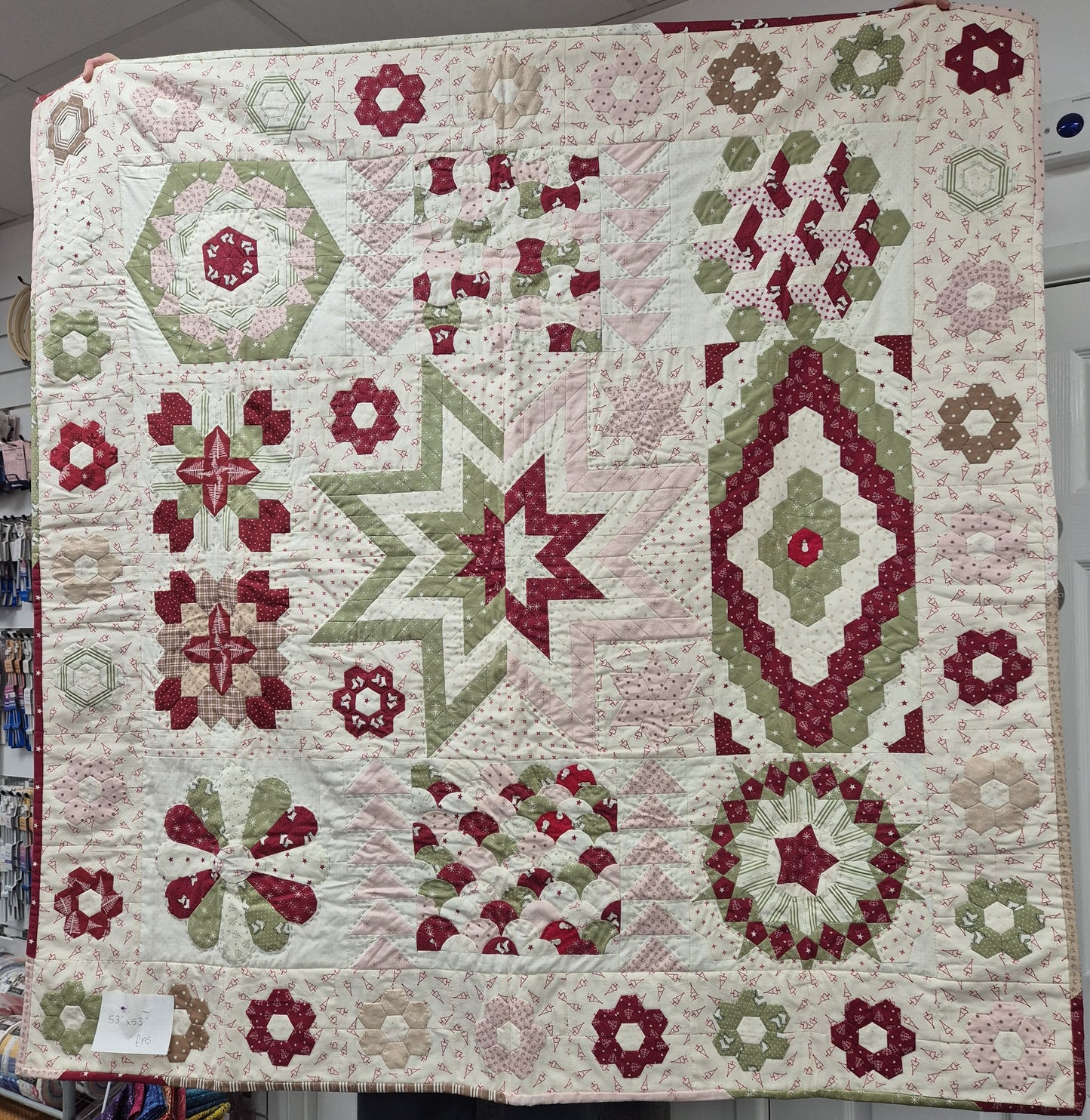 EPP medallion 2 quilt 53"x53"