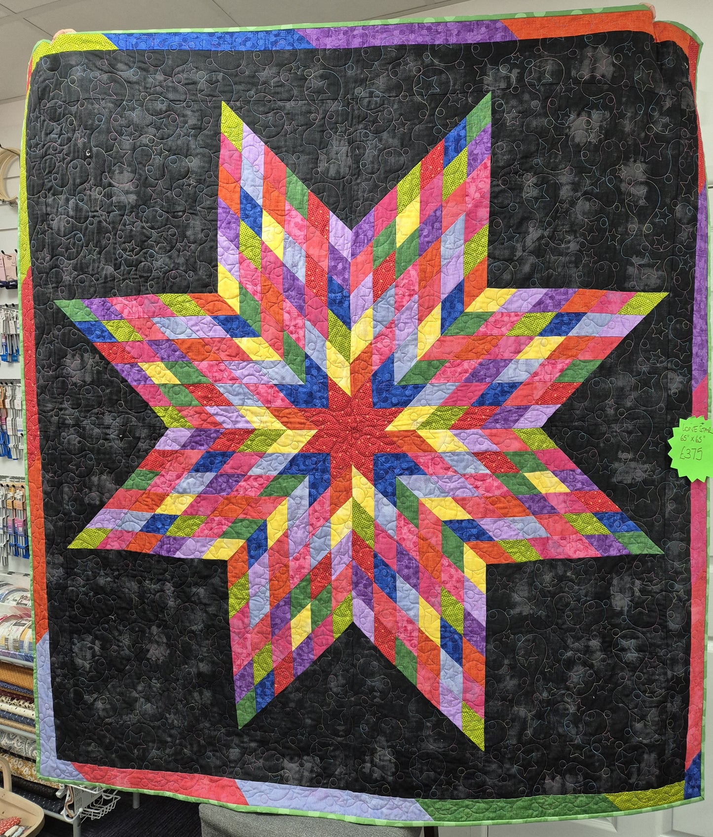 Lone star quilt 65" x 65"