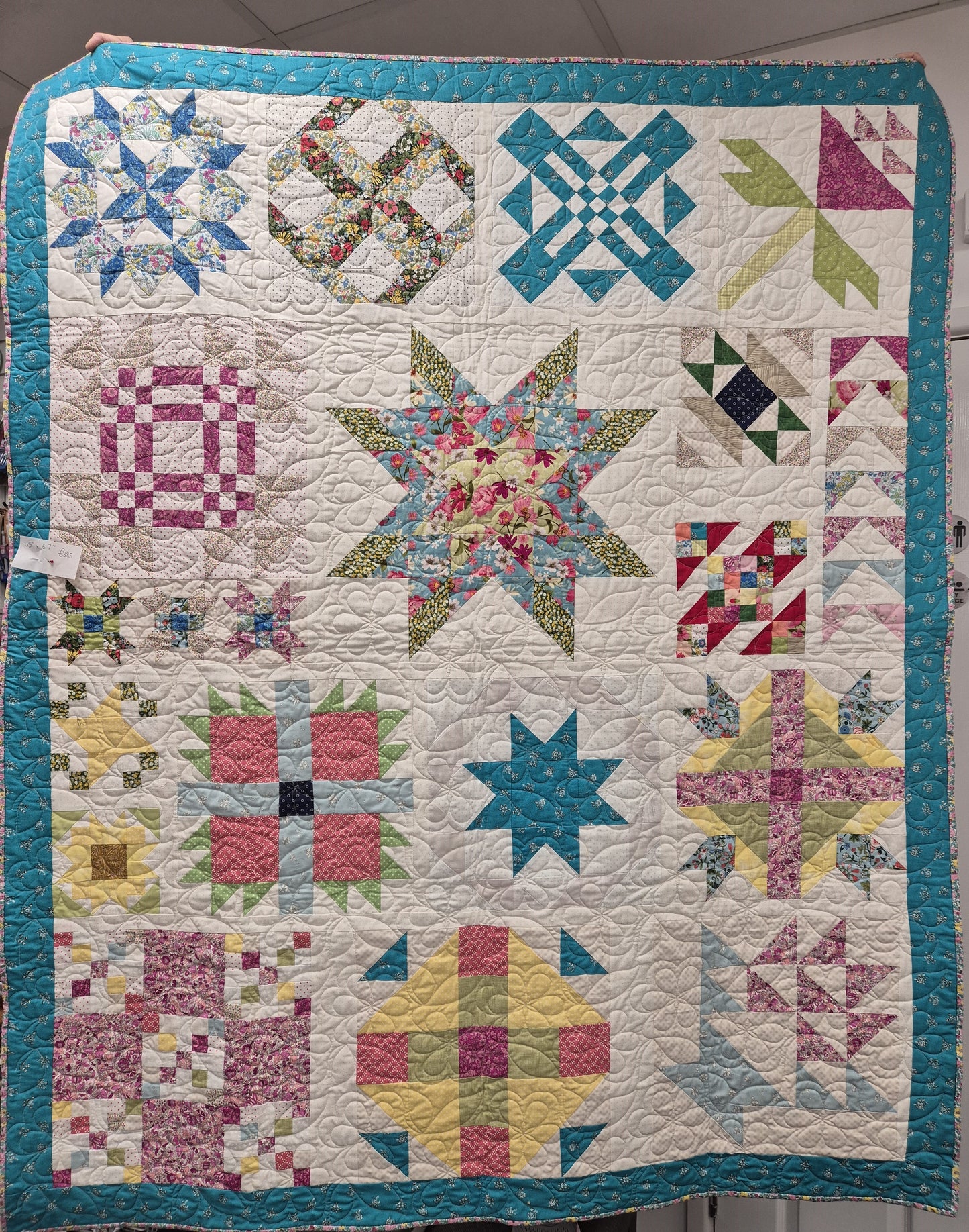 Vintage sample quilt 55" x 67"