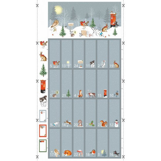 Woodland Themed advent calendar panel (1)