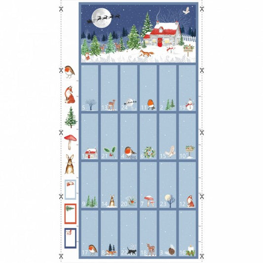 Advent Calendar, blue with a blue trim (3)