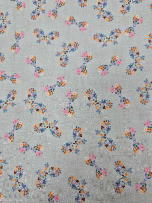 flowery bowties and butterflies patterned fabric