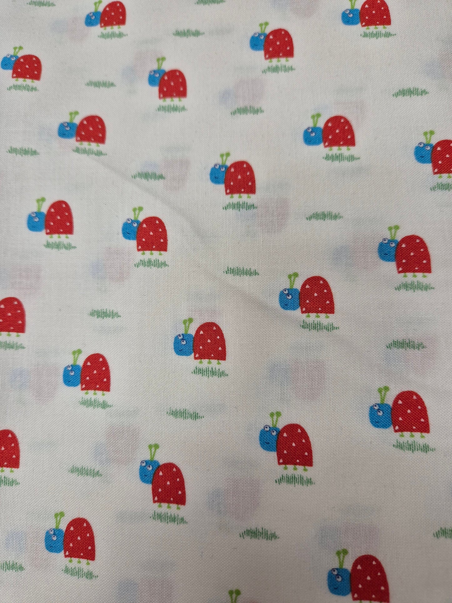 ladybird pattern fabric