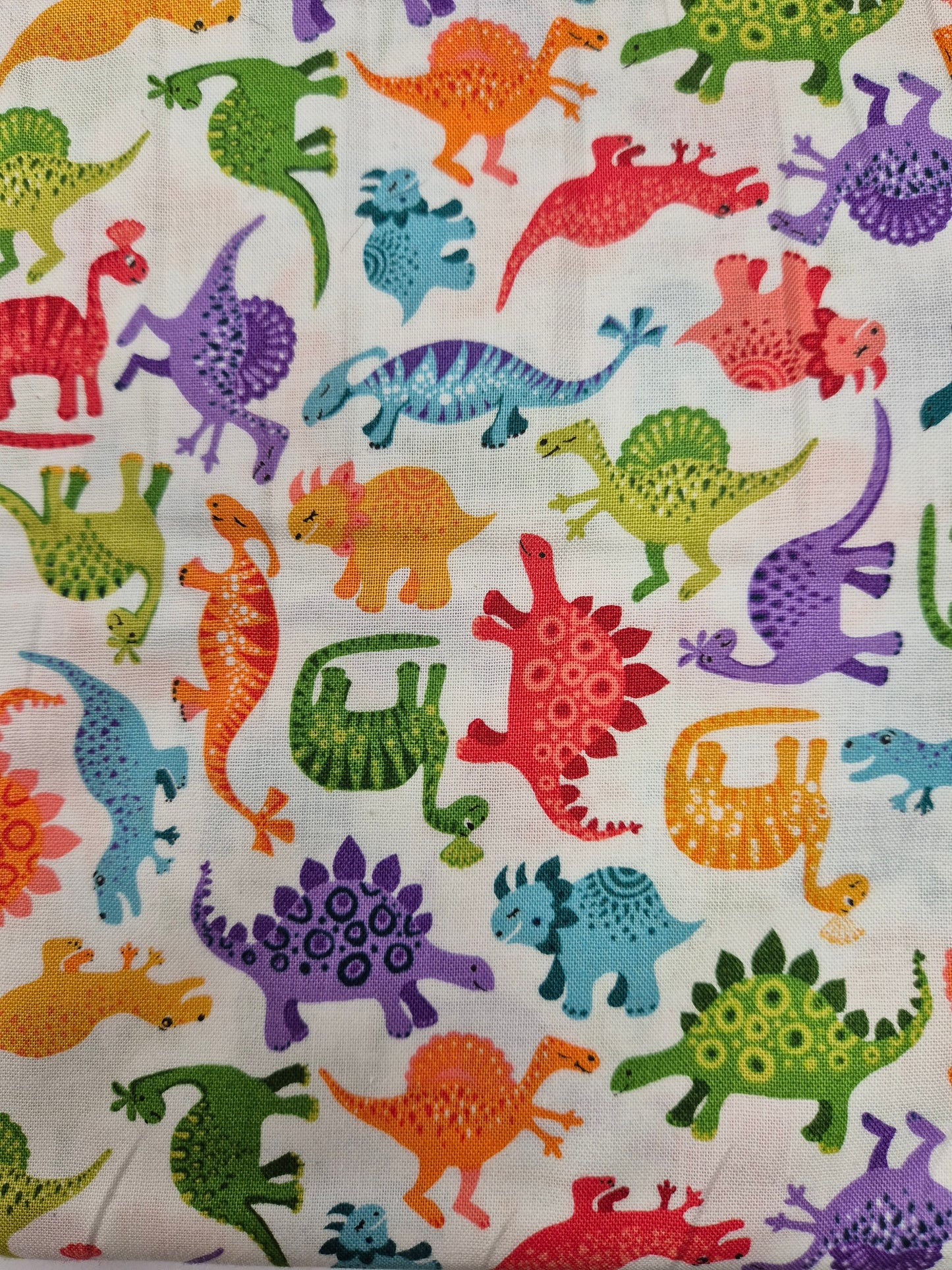 colorful dinosaur fabric