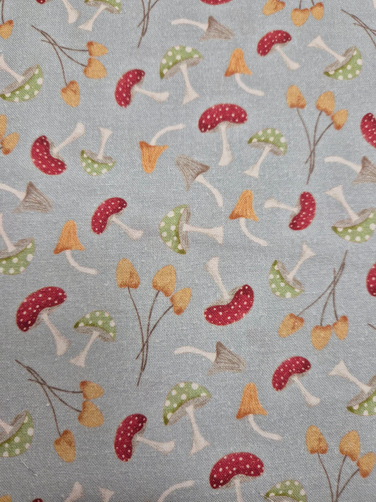 mushroom patterned fabric