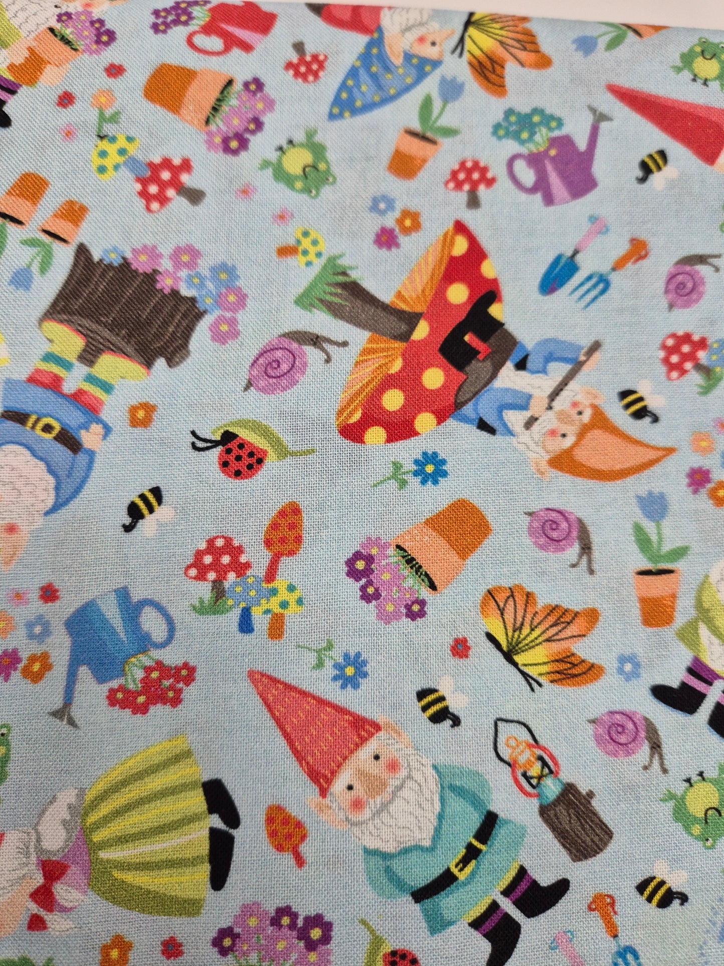 gnome pattern fabric