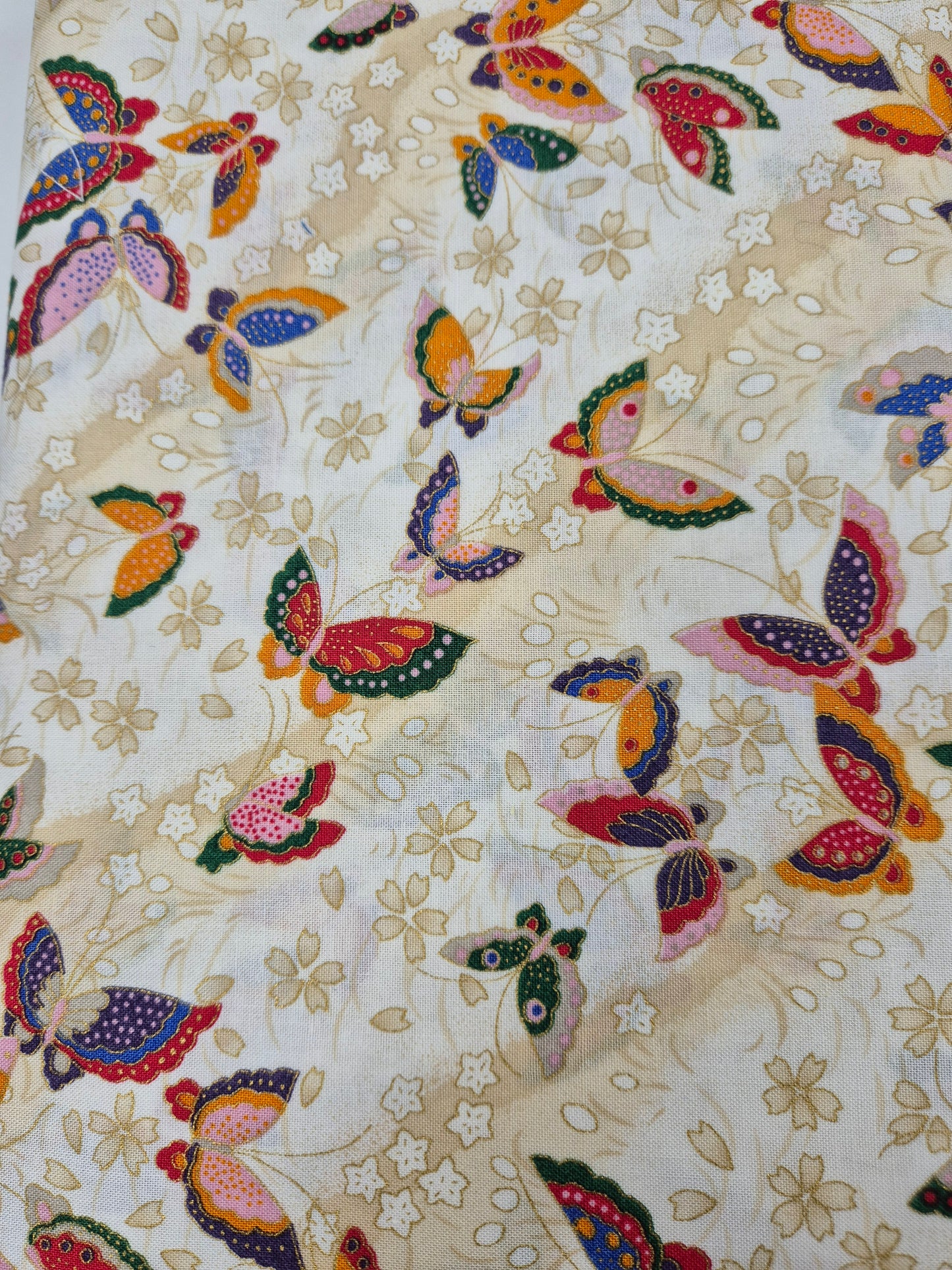 butterfly patterned fabric