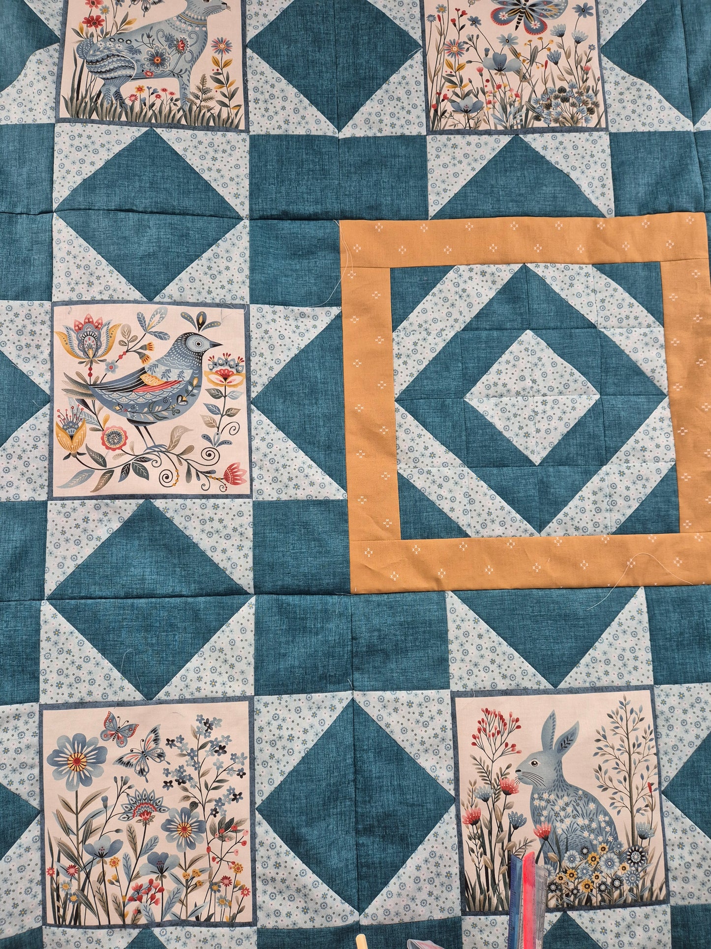Forest Animal Panel Quilt