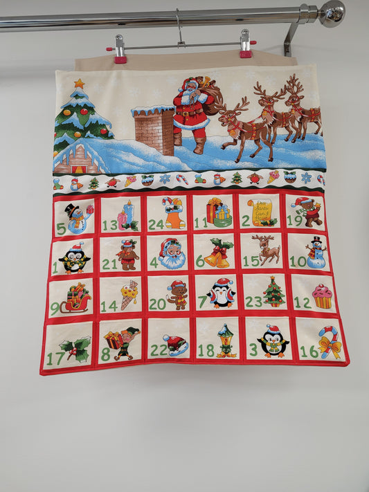 Fold up advent calendar panel