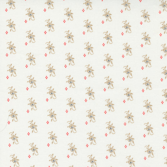 Fresh Fig Favourites fabric a floral design on a linen background by Moda