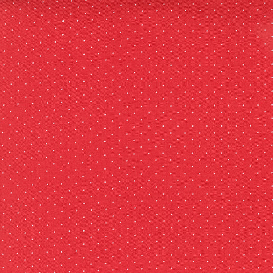 All over red design fabric with tiny white specks from Moda Fresh Fig Favourites range