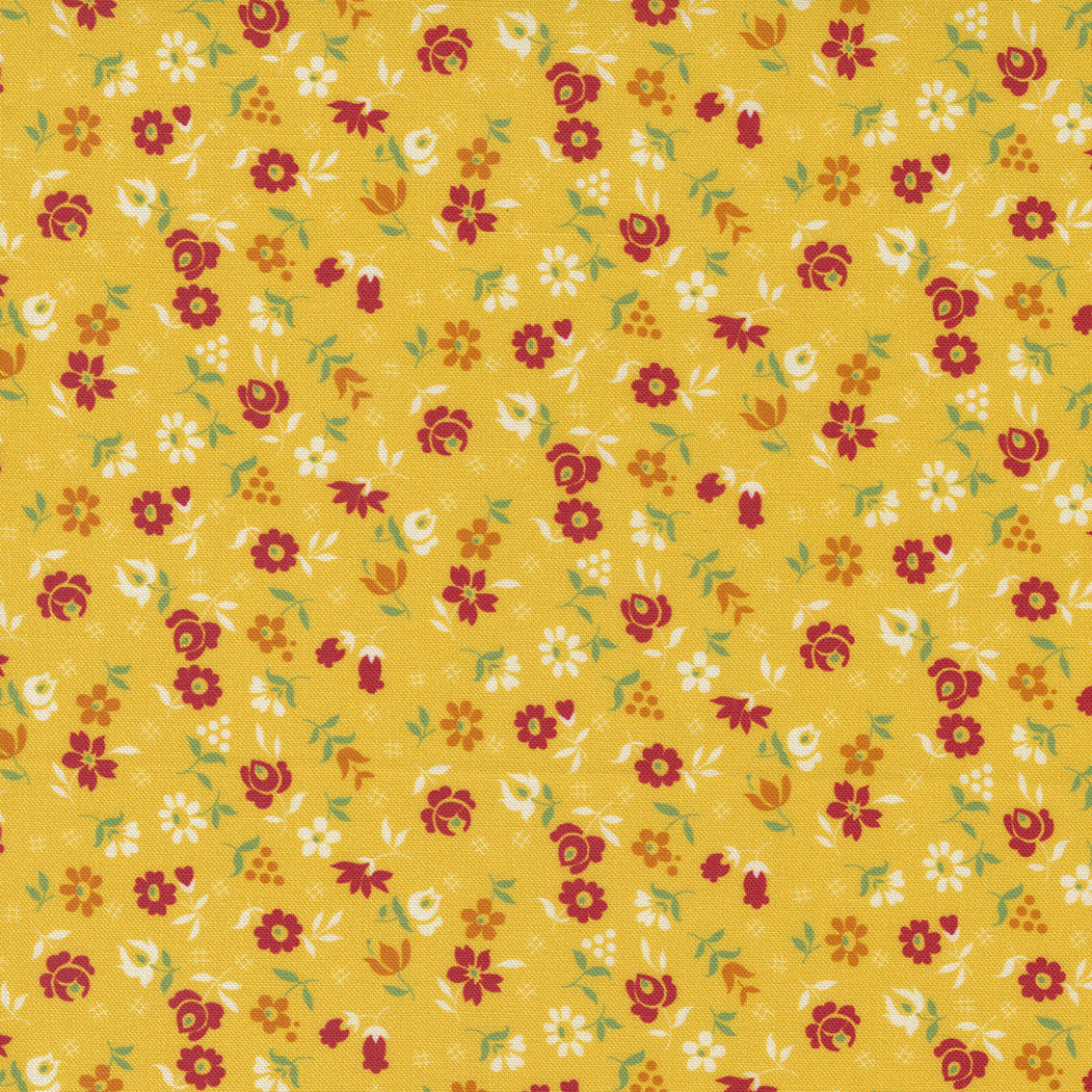 Picture Perfect from American Jane red flower on yellow background 21804 14
