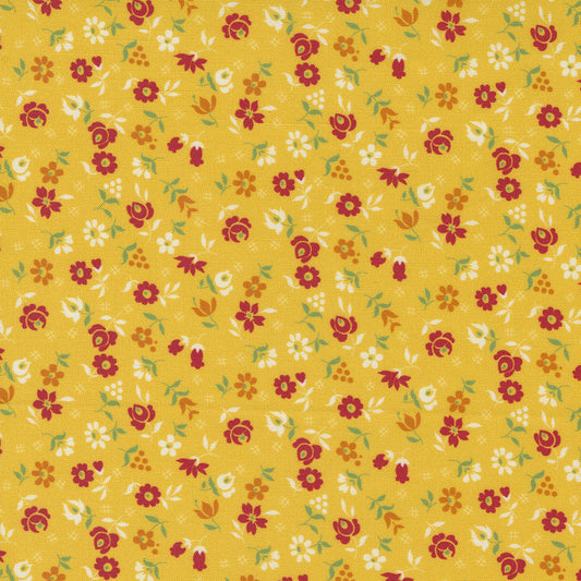 Picture Perfect from American Jane red flower on yellow background 21804 14