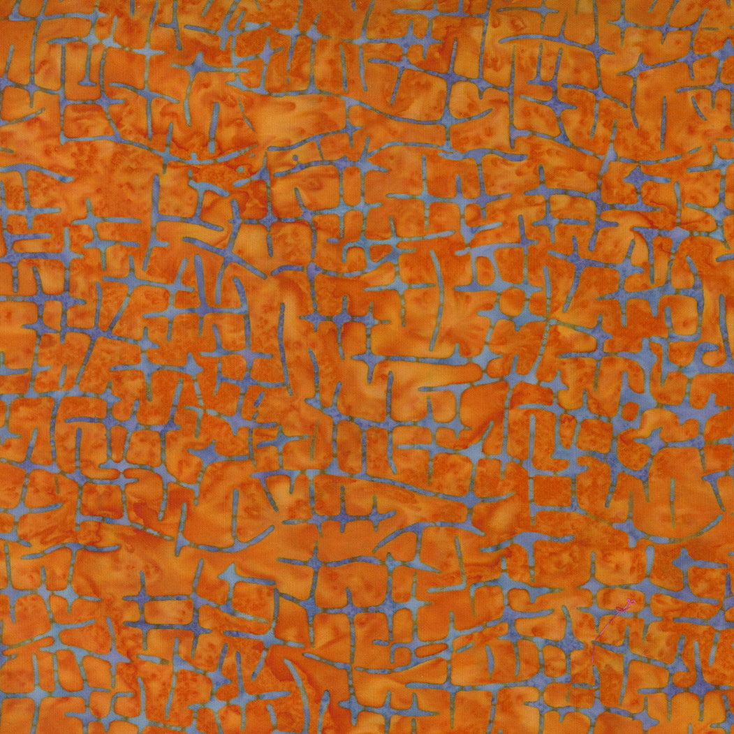 Bossa Nova Batik Orange and grey criss cross 4361 13