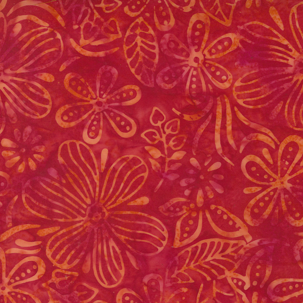 Bossa Nova Batiks in ruby red 4361 15