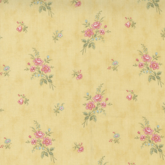 Promenade from Moda small floral bouquet on sunshine yellow 44283 16