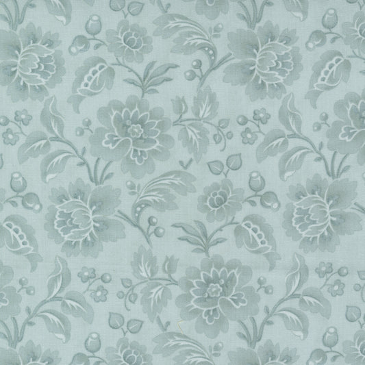 Promenade from Moda large floral pattern in sky blue 44288 13
