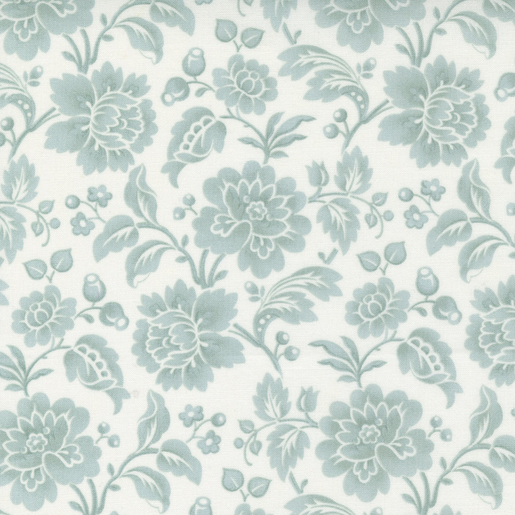 Promenade from Moda - large floral, sky blue on cloud  44288 21