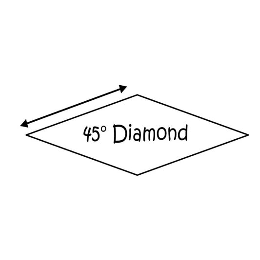 45 deg diamond EPP papers 2.5" Pack 50